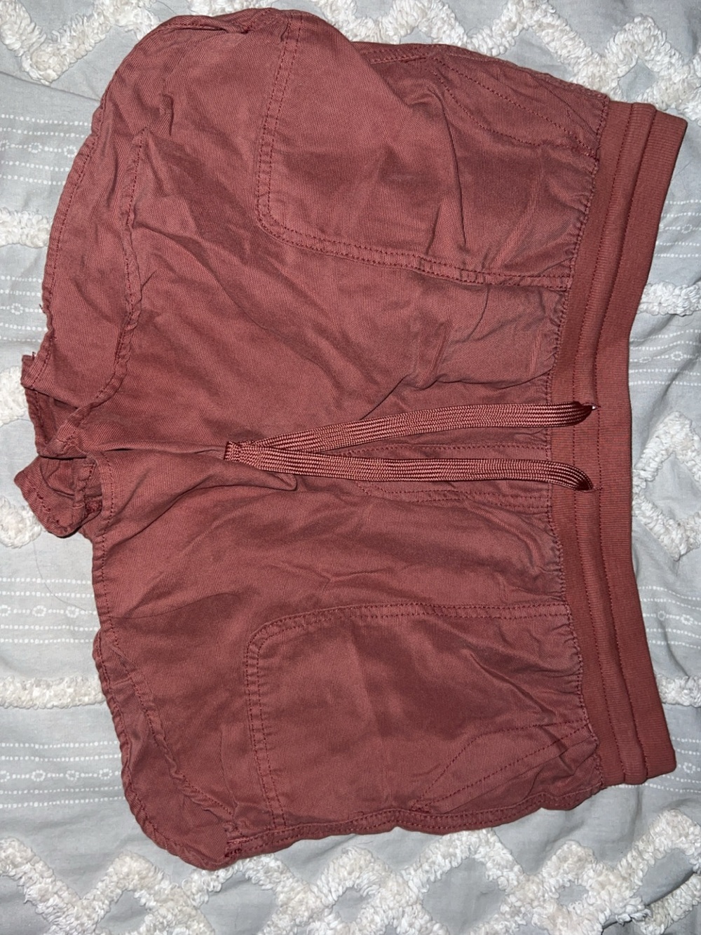 Maurices Rust-Tone Drawstring Athletic Shorts
